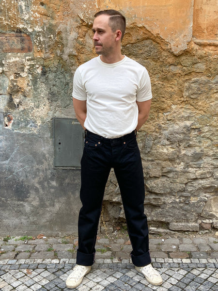 Momotaro B0705-SP Black Denim Jeans