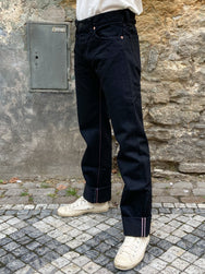 Momotaro B0705-SP Black Denim Jeans