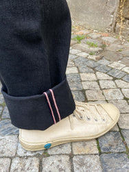 Momotaro B0705-SP Black Denim Jeans