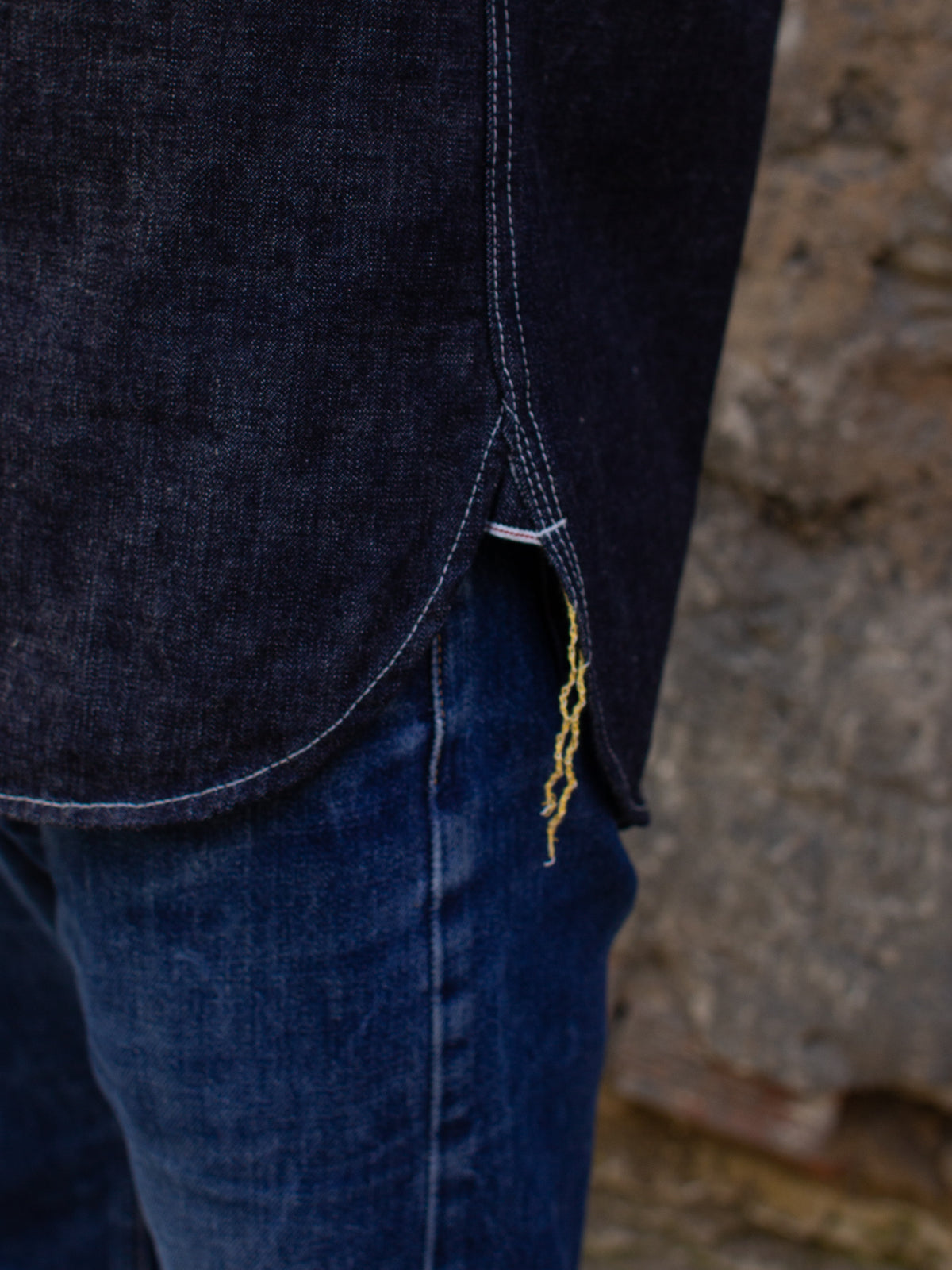 Iron Heart IHSH-322-IND 10oz Selvedge Denim Work Shirt  - Indigo