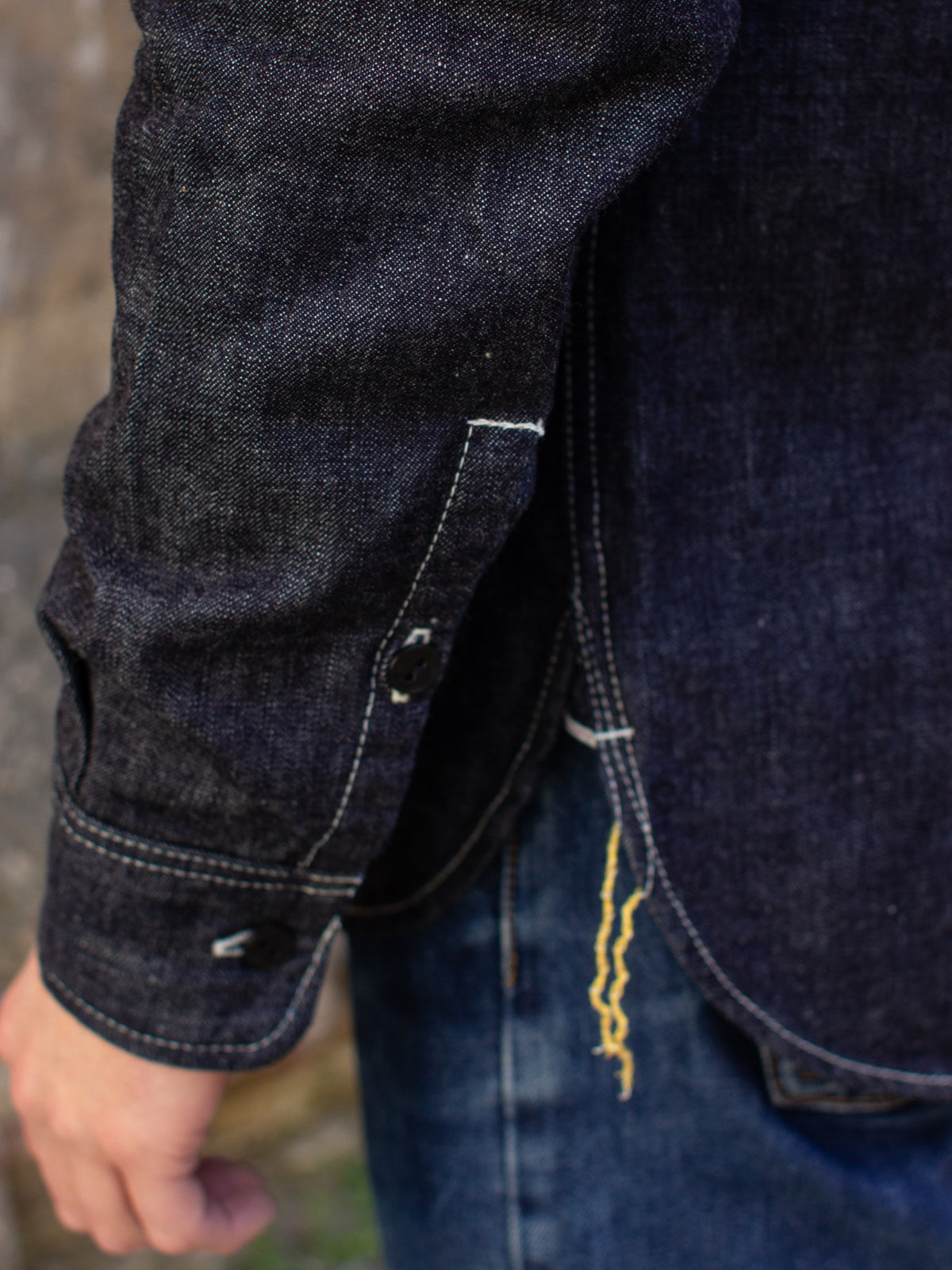 Iron Heart IHSH-322-IND 10oz Selvedge Denim Work Shirt  - Indigo