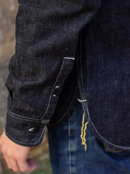 Iron Heart IHSH-322-IND 10oz Selvedge Denim Work Shirt  - Indigo