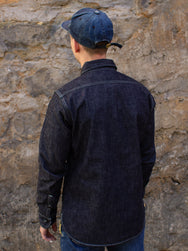 Iron Heart IHSH-322-IND 10oz Selvedge Denim Work Shirt  - Indigo