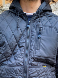 Iron Heart IHJ-100-BLK Quilted Light Parka Black