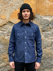 Fleurs de Bagne La Chemise Camisard Dark Chambray