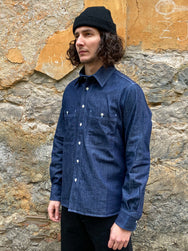 Fleurs de Bagne La Chemise Camisard Dark Chambray