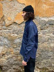 Fleurs de Bagne La Chemise Camisard Dark Chambray