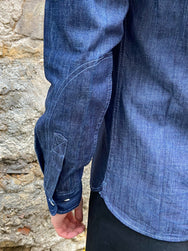 Fleurs de Bagne La Chemise Camisard Dark Chambray