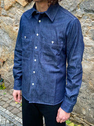 Fleurs de Bagne La Chemise Camisard Dark Chambray