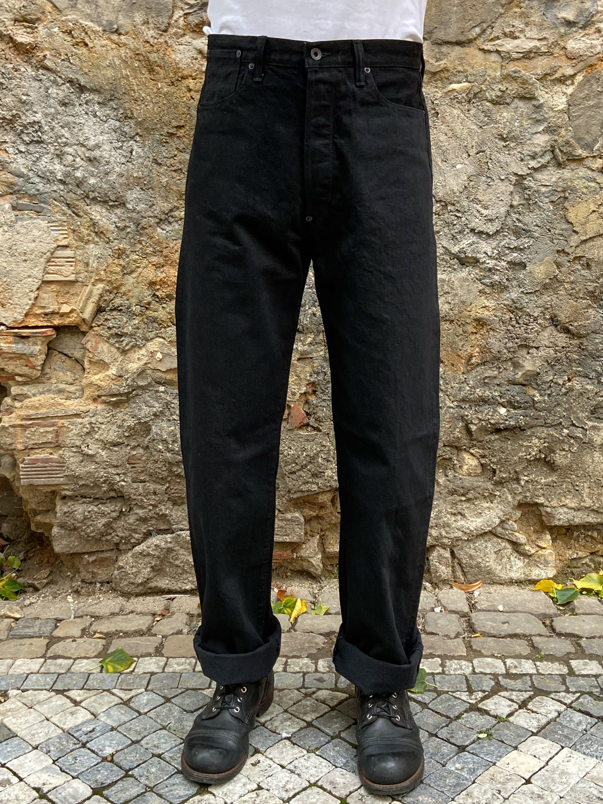 Black Sign 15oz Vocalion Waist-Overalls Deep Black (BSFP-20506)