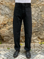Black Sign 15oz Vocalion Waist-Overalls Deep Black (BSFP-20506)