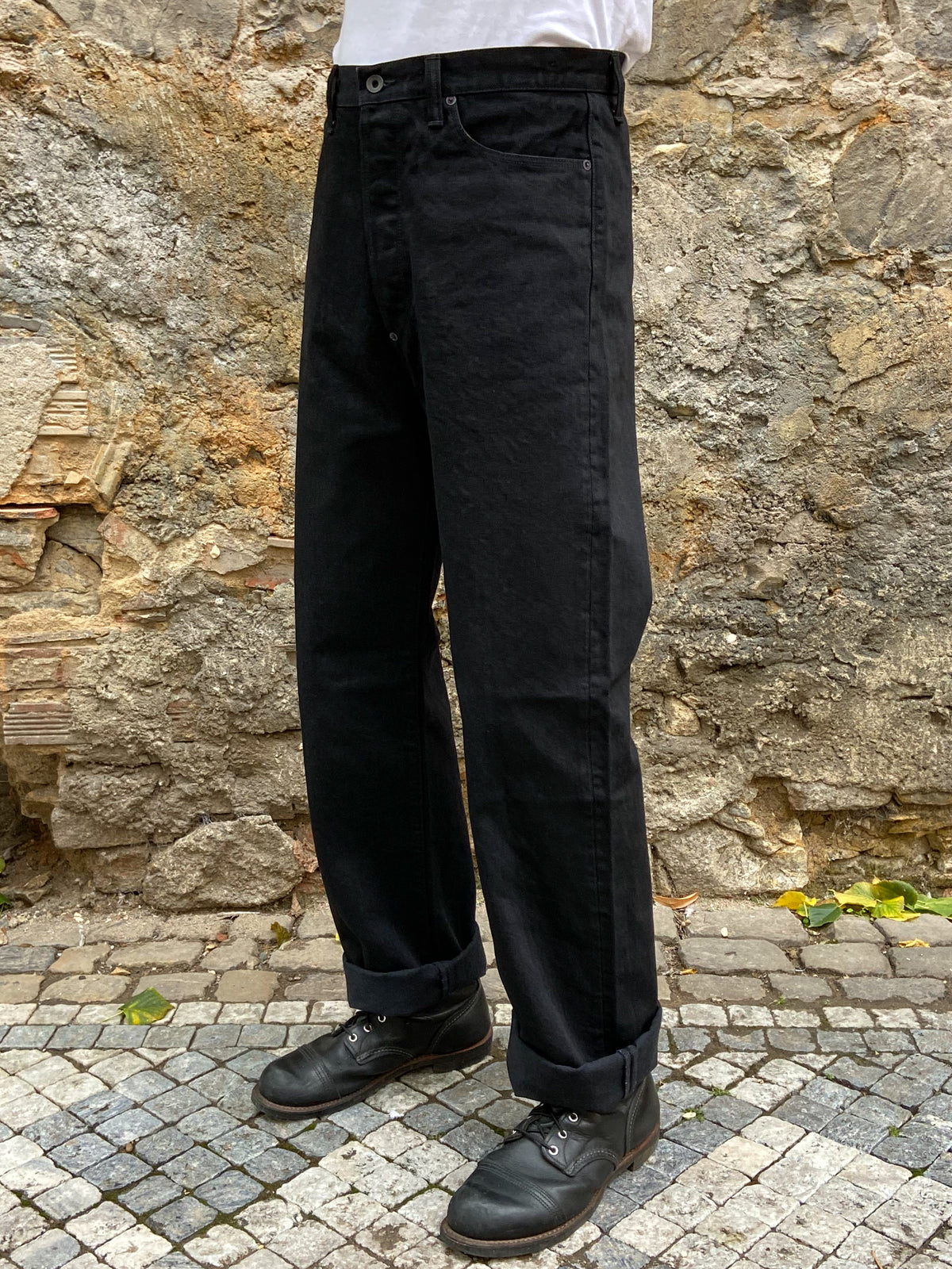 Black Sign 15oz Vocalion Waist-Overalls Deep Black (BSFP-20506)