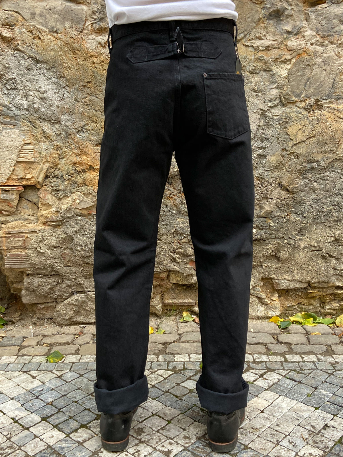 Black Sign 15oz Vocalion Waist-Overalls Deep Black (BSFP-20506)