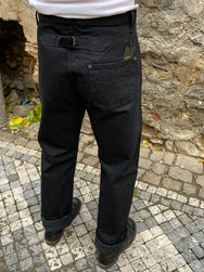 Black Sign 15oz Vocalion Waist-Overalls Deep Black (BSFP-20506)