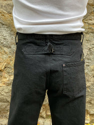 Black Sign 15oz Vocalion Waist-Overalls Deep Black (BSFP-20506)