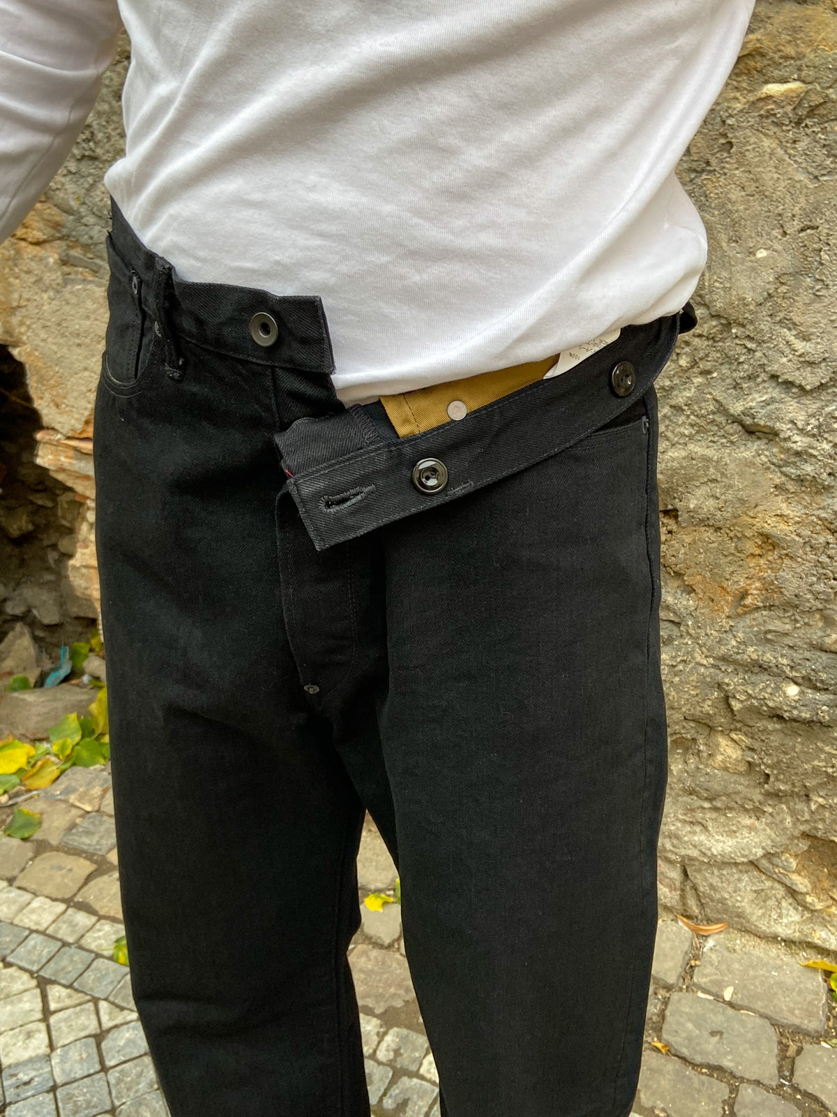 Black Sign 15oz Vocalion Waist-Overalls Deep Black (BSFP-20506)
