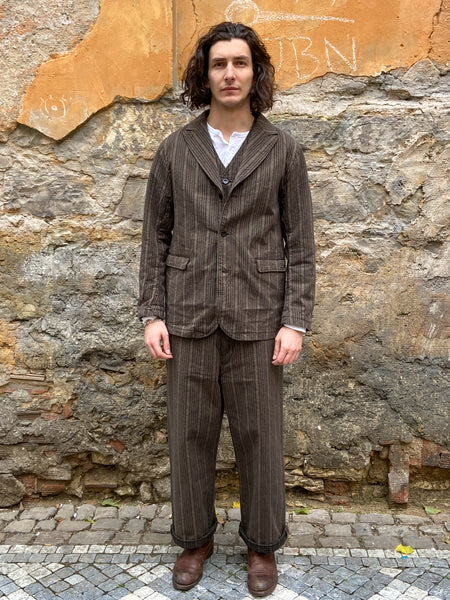Momotaro 03-177 Twist Yarn Stripe Jacket