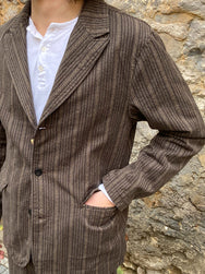 Momotaro 03-177 Twist Yarn Stripe Jacket