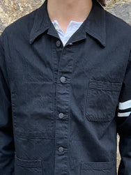 Momotaro 03-172 Black Denim French Work Jacket