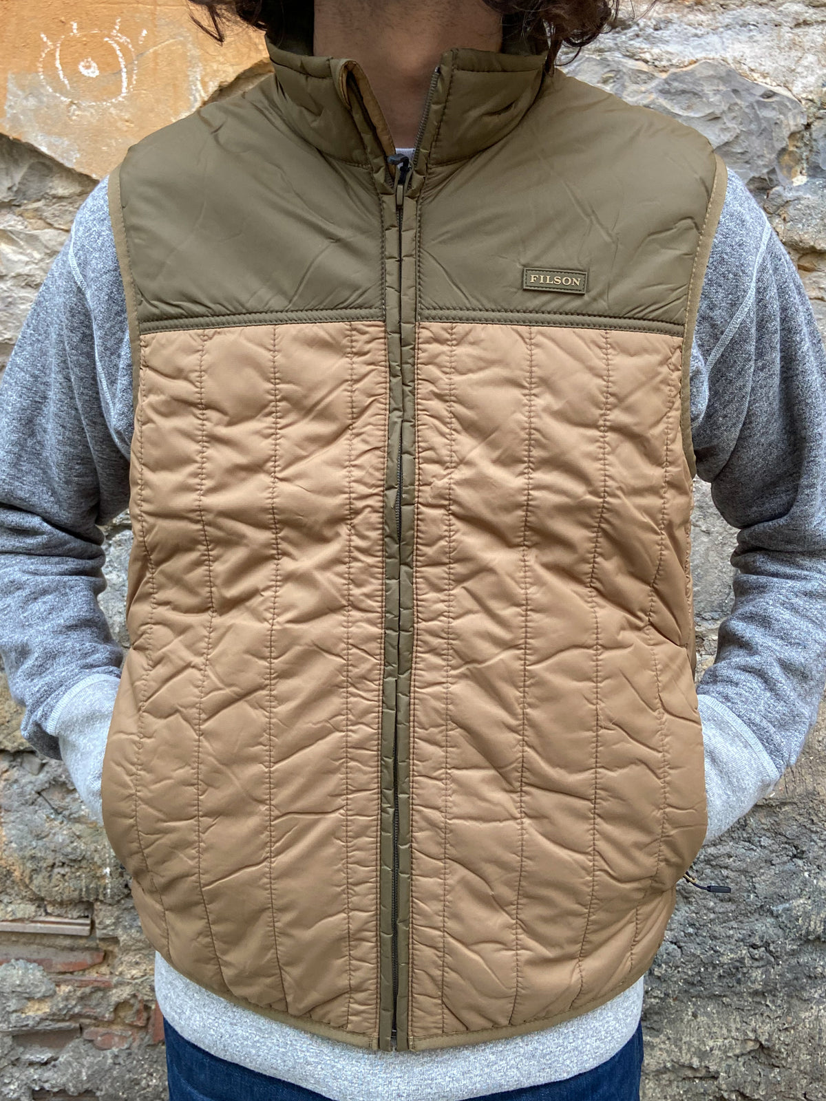 Filson Ultralight Vest Dark Tan