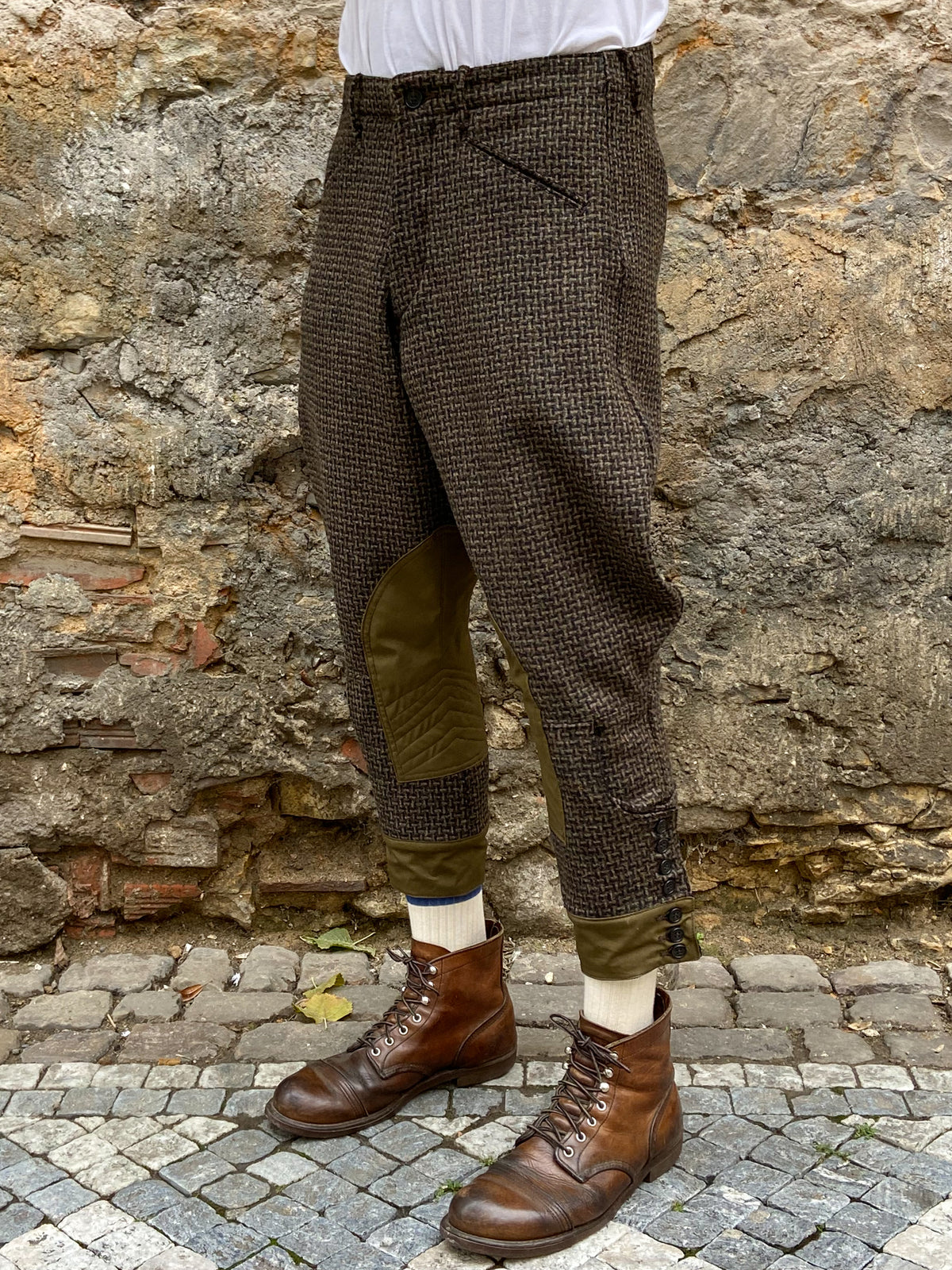 Black Sign Woodland Tweed Cavalry Breeches (BSFP-21506GRN)