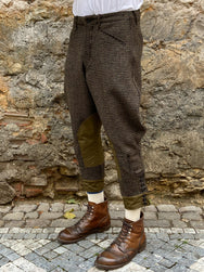 Black Sign Woodland Tweed Cavalry Breeches (BSFP-21506GRN)