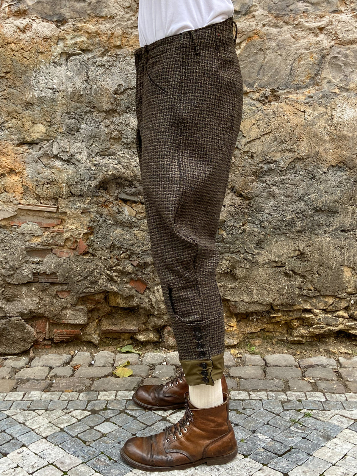 Black Sign Woodland Tweed Cavalry Breeches (BSFP-21506GRN)