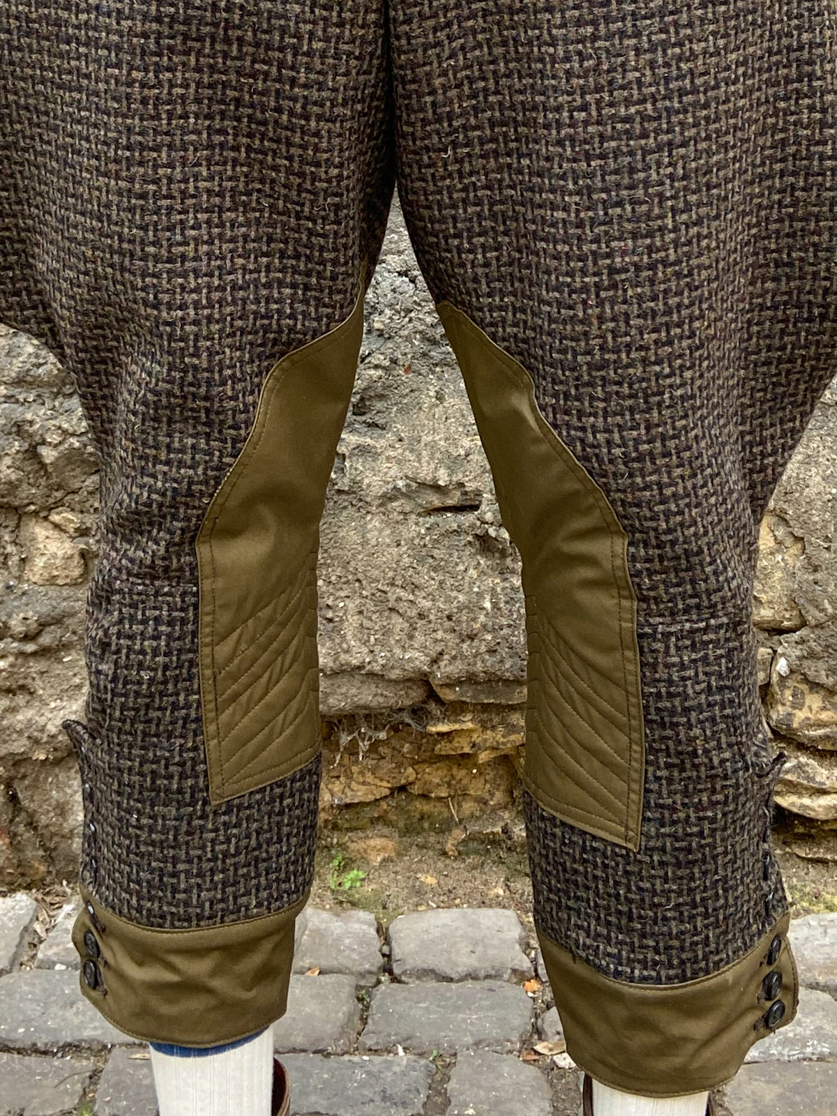 Black Sign Woodland Tweed Cavalry Breeches (BSFP-21506GRN)