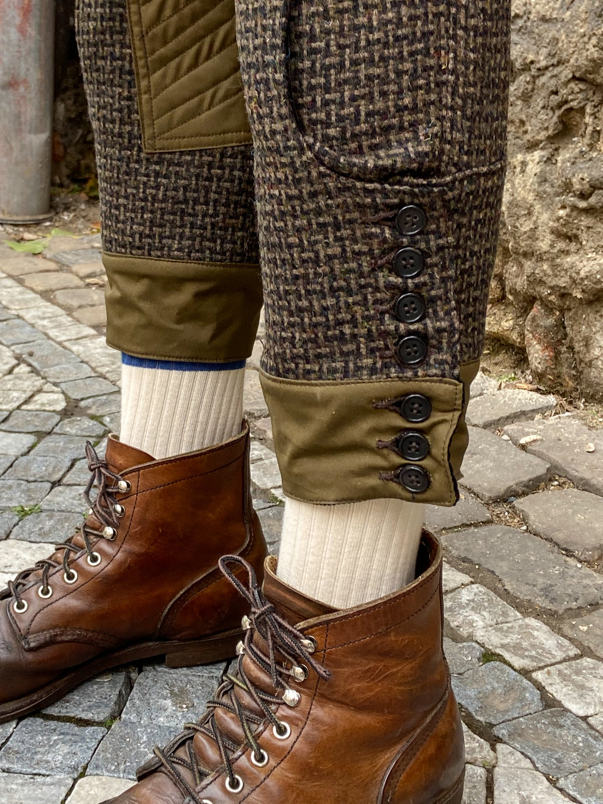 Black Sign Woodland Tweed Cavalry Breeches (BSFP-21506GRN)