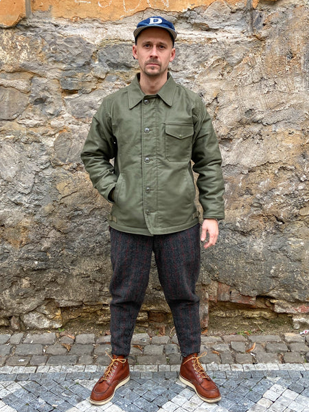 The Real McCoy's MJ21113 U.S.N. A-2 Deck Jacket Olive