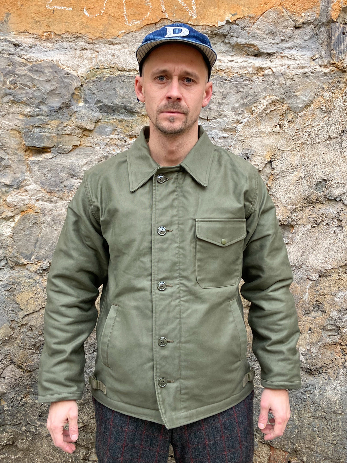 The Real McCoy's MJ21113 U.S.N. A-2 Deck Jacket Olive