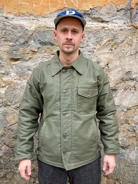 The Real McCoy's MJ21113 U.S.N. A-2 Deck Jacket Olive