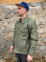 The Real McCoy's MJ21113 U.S.N. A-2 Deck Jacket Olive