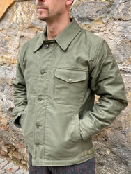 The Real McCoy's MJ21113 U.S.N. A-2 Deck Jacket Olive