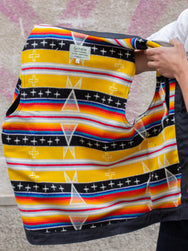 Ginew Wax Vest Black Facing East Lining