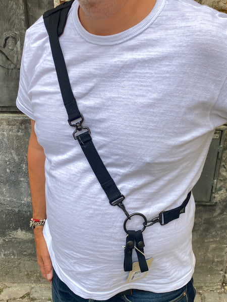 The Real McCoy's MA21016 Suspenders Field Pack Black