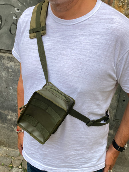 The Real McCoy's MA21017 Rubberized Pouch Olive