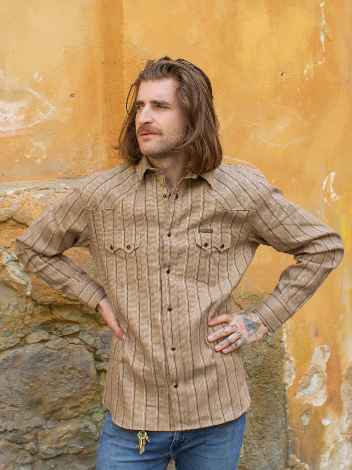 Indigofera Dollard Linen/Cotton Stripe