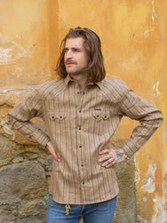 Indigofera Dollard Linen/Cotton Stripe