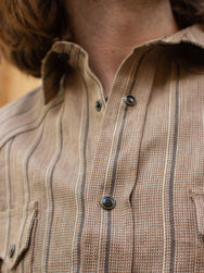 Indigofera Dollard Linen/Cotton Stripe