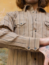 Indigofera Dollard Linen/Cotton Stripe