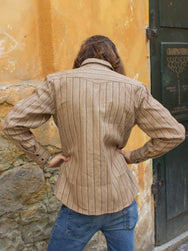 Indigofera Dollard Linen/Cotton Stripe
