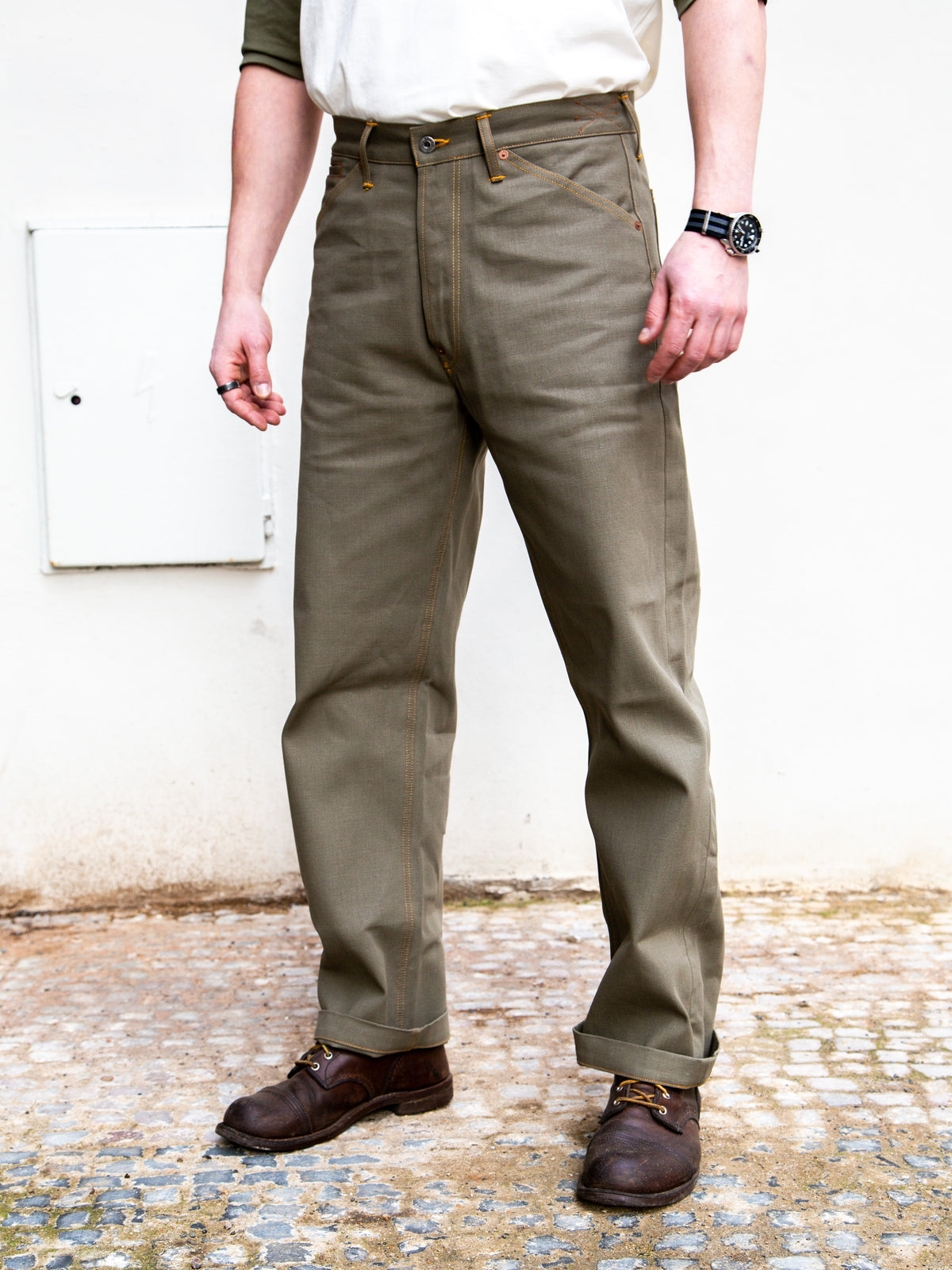 Indigofera Jack Pants / Yarn Dyed Heavy Oxford