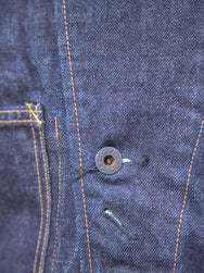Black Sign 1940s US Army 14oz Denim Field Jacket (BSFJ-22406IND)