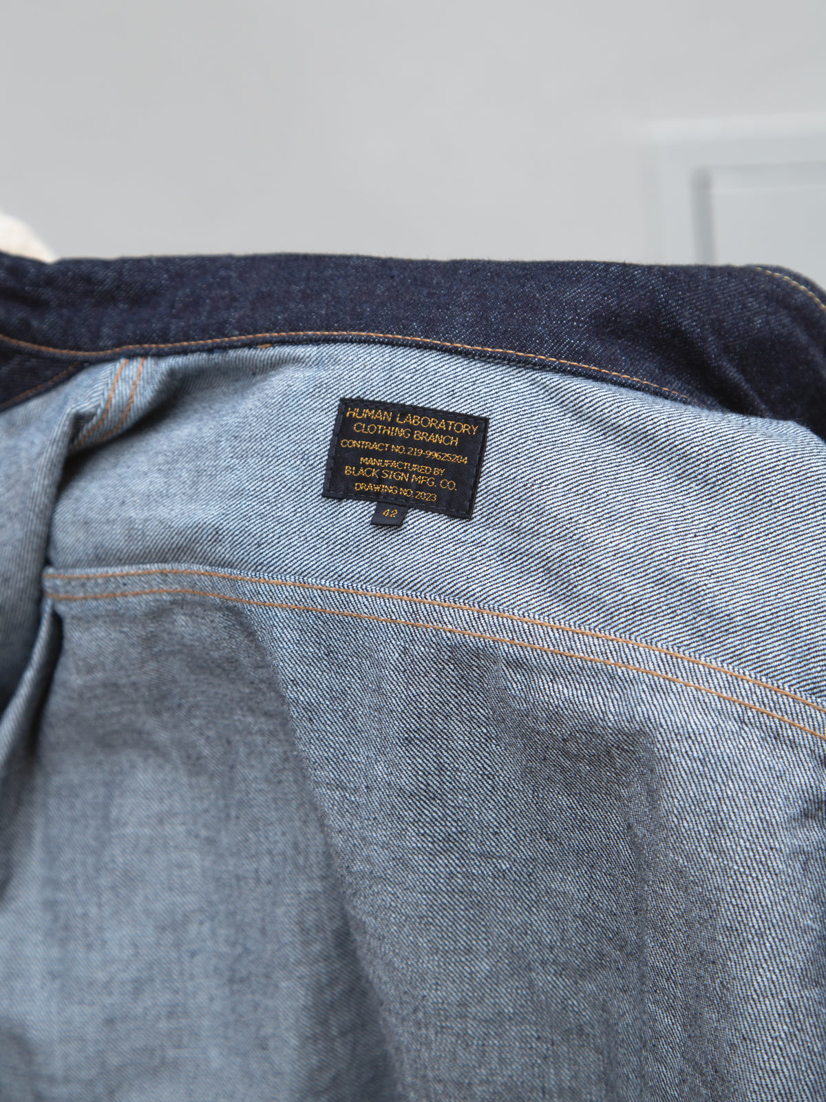 Black Sign 1940s US Army 14oz Denim Field Jacket (BSFJ-22406IND)