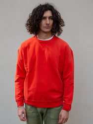 Ten C Sweatshirt / Cotton Jersey -  Lobster Orange A0645