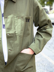 The Real McCoy's MJ22025 N-3 Utility Jacket / Stencil - Olive