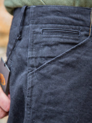 Black Sign 15oz Black Denim Sheriff Breeches - Deep Black (BSFP-20507BLK)