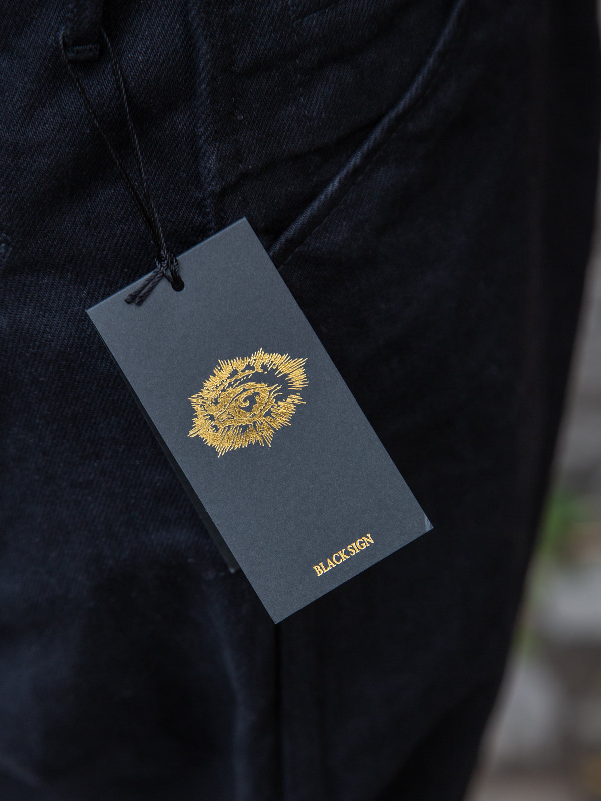 Black Sign 15oz Black Denim Sheriff Breeches - Deep Black (BSFP-20507BLK)