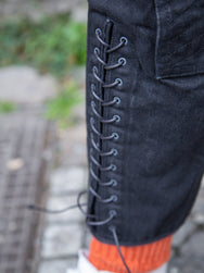 Black Sign 15oz Black Denim Sheriff Breeches - Deep Black (BSFP-20507BLK)